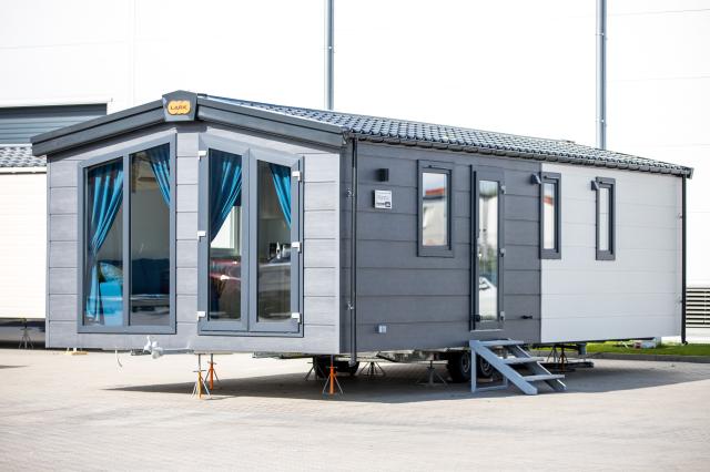 Mobilheim, Chalet, Ferienhaus - Murano (10,4 x 4,06 m) - auch mit Stellplatz! - Mobilheim - Lübeck