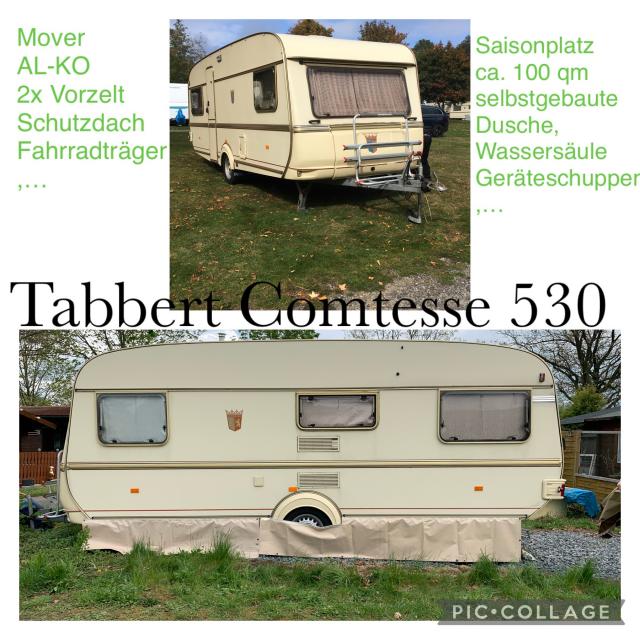 Tabbert Comtesse 530 mit viel Zubehör und inkl. Saisonstellplatz in Radeburg  - Stellplatz - Georgenthal