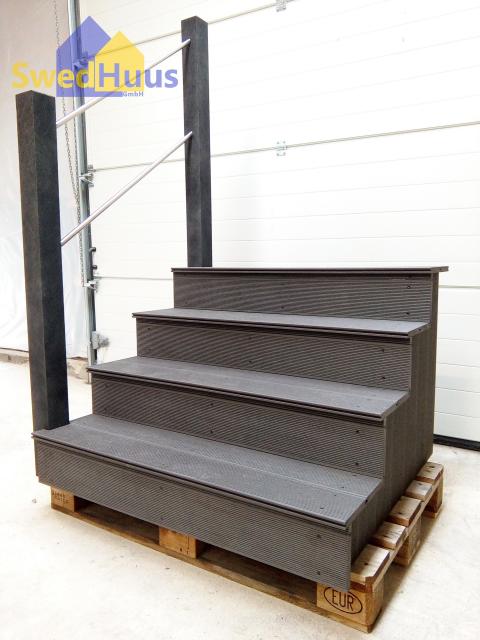SwedHuus Eingangstreppe für Mobilheim - Terrasse - Wohnmobil - Auf Maß gefertigt