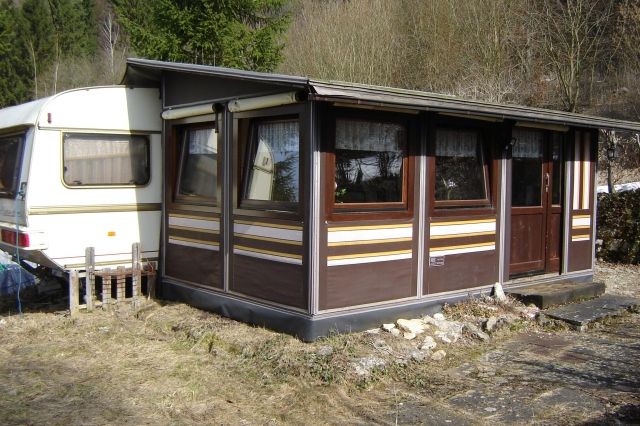 Wohnwagen Mit Festem Vorzelt In Baden Württemberg Kaufen Ebay Dauerstellplatz mit Wohnwagen Tabbert und festem Vorzelt abzugeben