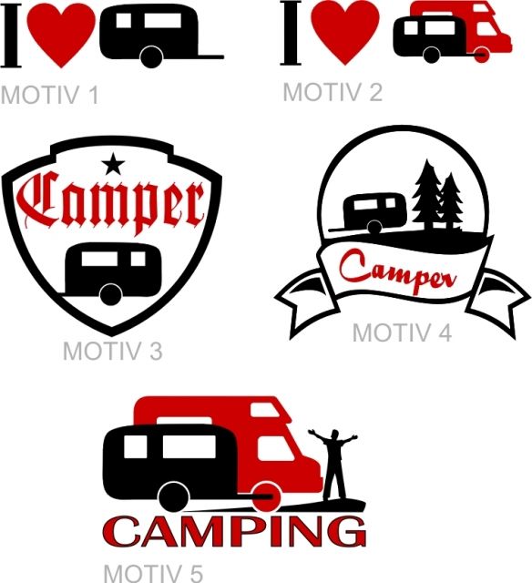Camping Aufkleber für Wohnwagen oder Wohnmobil - Sonst Camping - Geeste