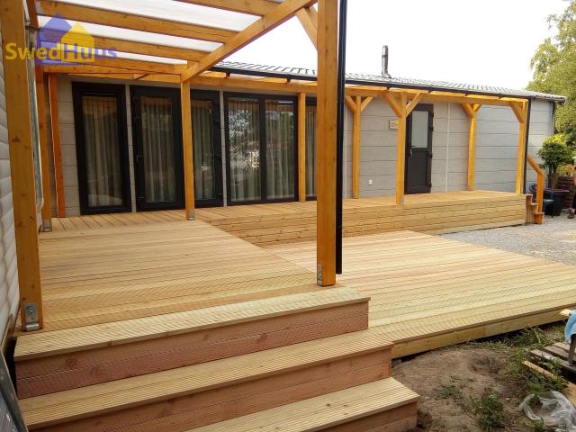 SwedHuus Mobilheimterrasse - Terrassen aus WPC oder Holz für Mobilheim / Tiny Ho - Mobilheim - Celle